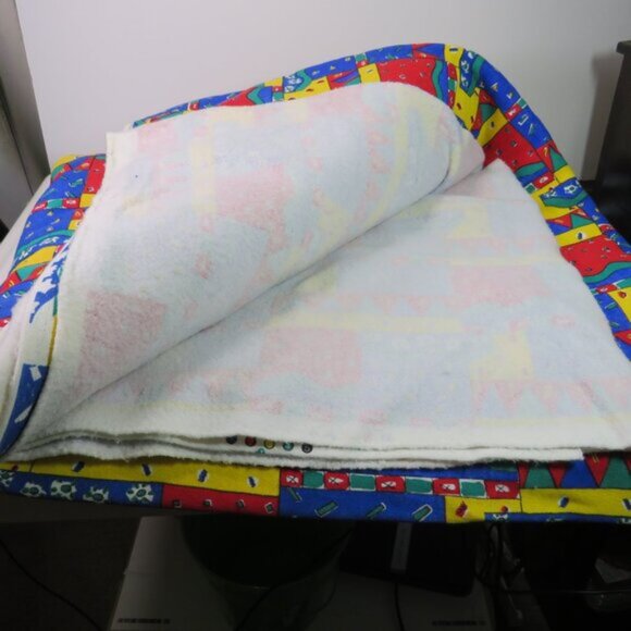 Sweatshirt Style Fabric in primary colors great for robe, coat, blanket - Picture 4 of 5